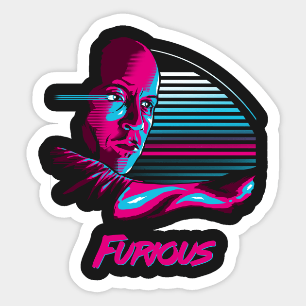 Furious Sticker by ddjvigo